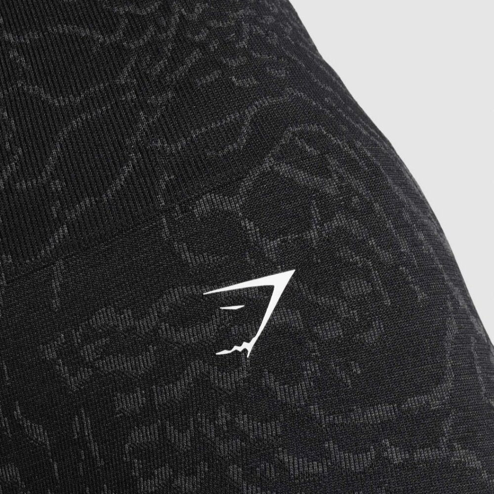 Gymshark Women's Size XS Adapt Animal Seamless Workout Biker Shorts Black NEW - Picture 5 of 7